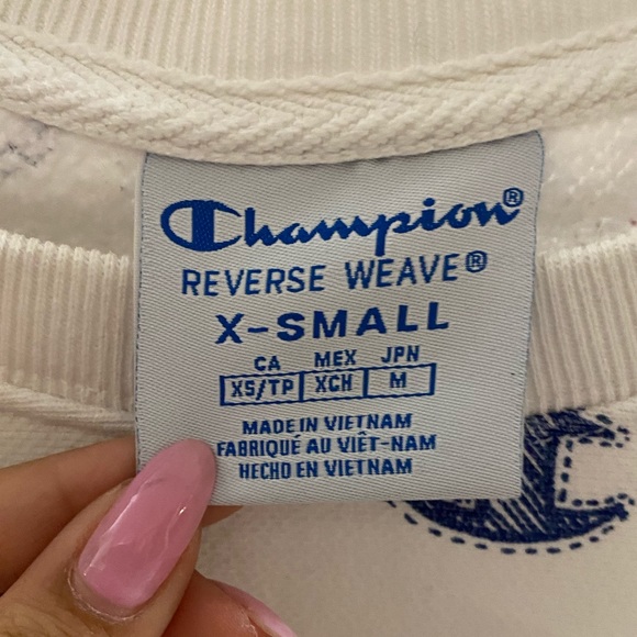 reverse weave champion crewneck (patterned) - Picture 2 of 3